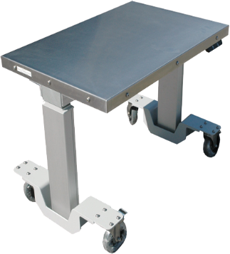 Motorized lift tables companion to ErgoVu-30 and ErgoVu-60 motorized inspection booths