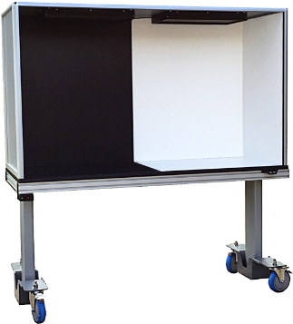 ErgoVu-60 Manual motorized inspection booth for biomedical, pharmaceutical, aerospace, and small parts